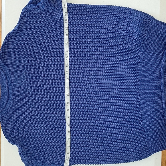 NWT Jessica Simpson Blue Knit Sweater | Large - Picture 6 of 12